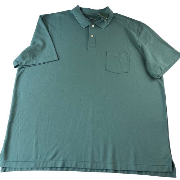 L.L. Bean green Polo Shirt Traditional Fit men’s size XXXL 3XL - Picture 1 of 7